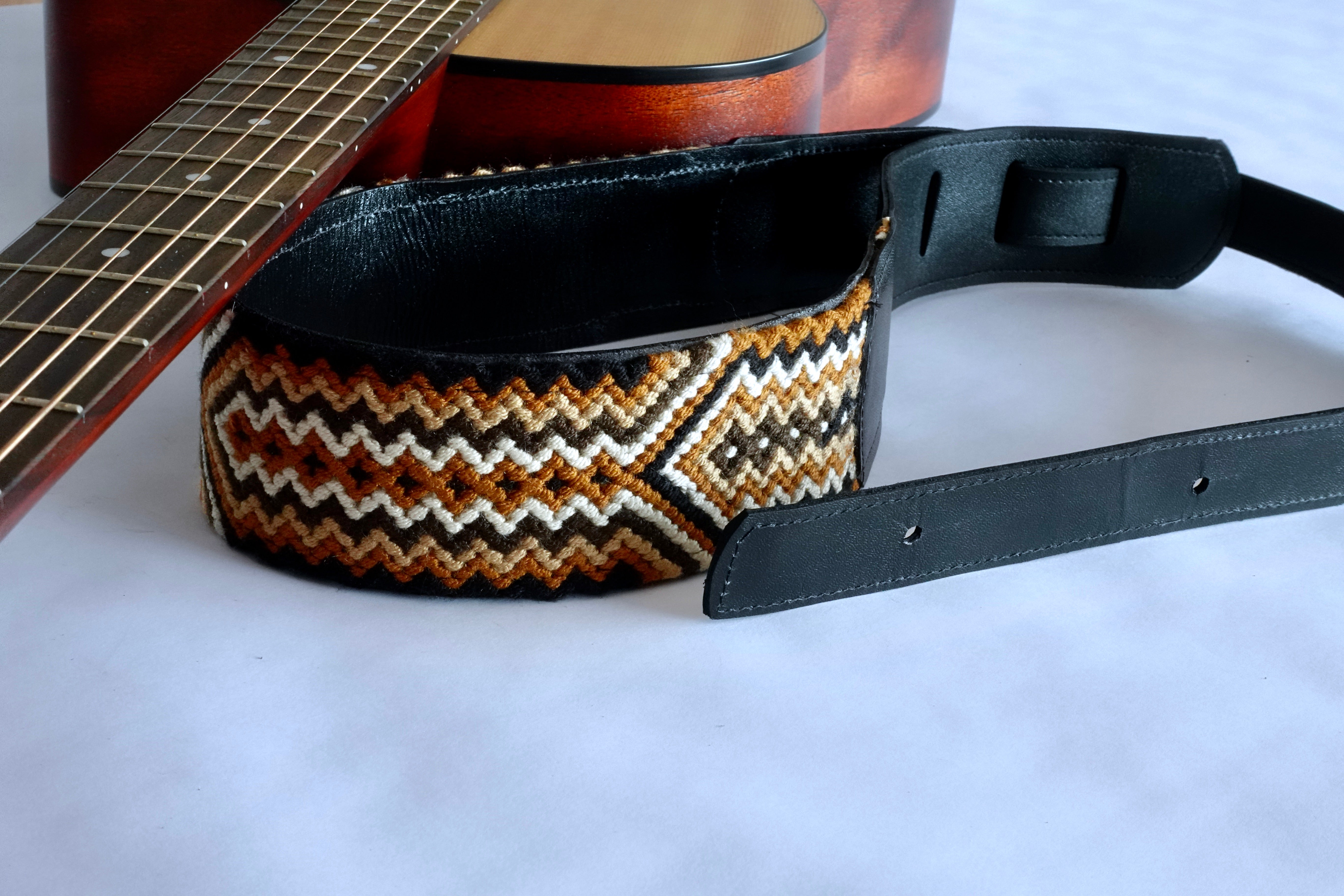 Tierra Handmade Leather Guitar Strap