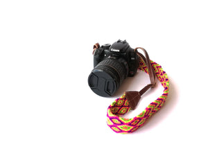 Luciana Tribal + Leather Handmade Camera Strap