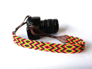 Maicao Tribal + Leather Handmade Camera Strap