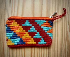 Traquiomá Wayuu Handmade Wristlet Clutch, Small