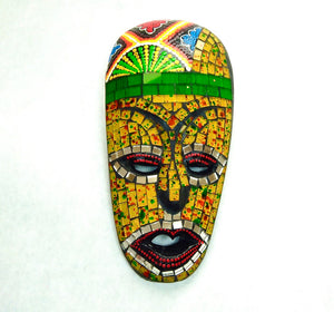 Amazonian Hand Painted Mosaic Mask