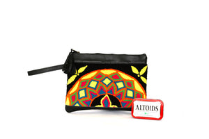 Aguabonita Handmade Tribal + Leather Clutch