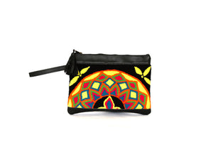 Aguabonita Handmade Tribal + Leather Clutch