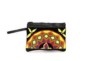 Aguabonita Handmade Tribal + Leather Clutch