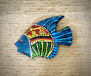Hand Painted Fish Magnet