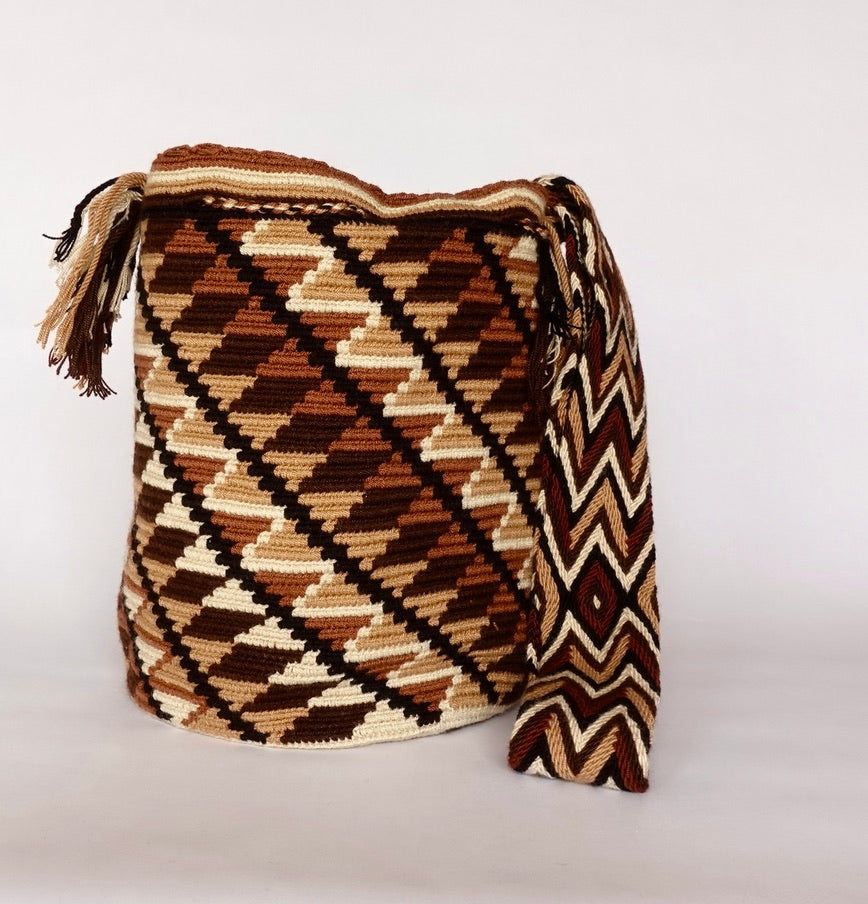 Tribal Multicolor Pattern Jacquard Handbag Purse