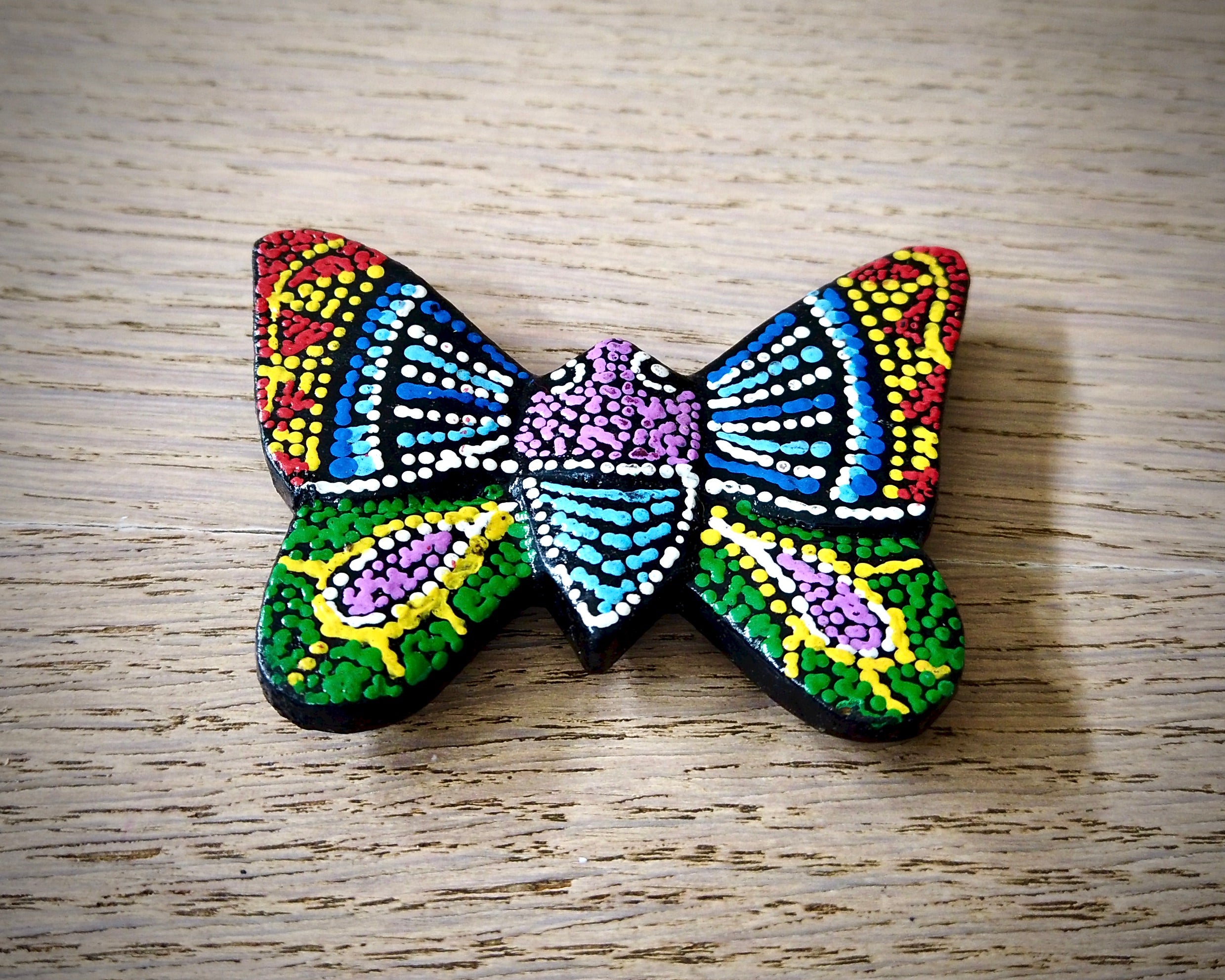 Hand Painted Butterfly Magnet